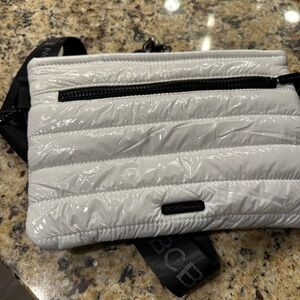 BCBGMaxAzria White Quilted Shoulder Bag
